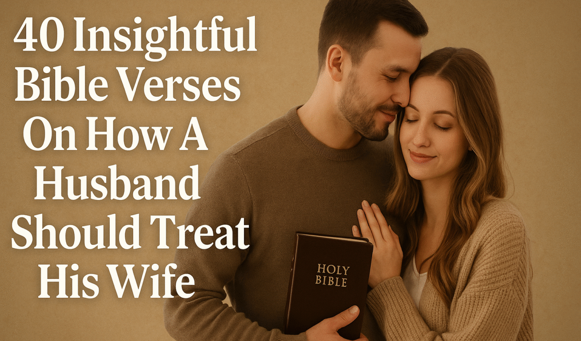 40 Insightful Bible Verses On How A Husband Should Treat His Wife 2025