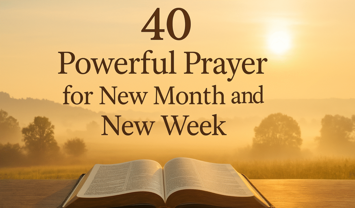 40 Powerful Prayer for New Month and New Week 1 40 Powerful Prayer for New Month and New Week 2025