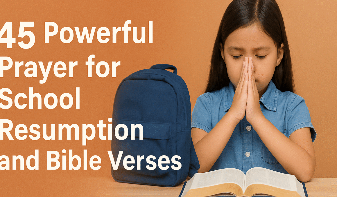 45 Powerful Prayer points for School Resumption with Bible Verses 1 45 Powerful Prayer points for School Resumption with Bible Verses 2025