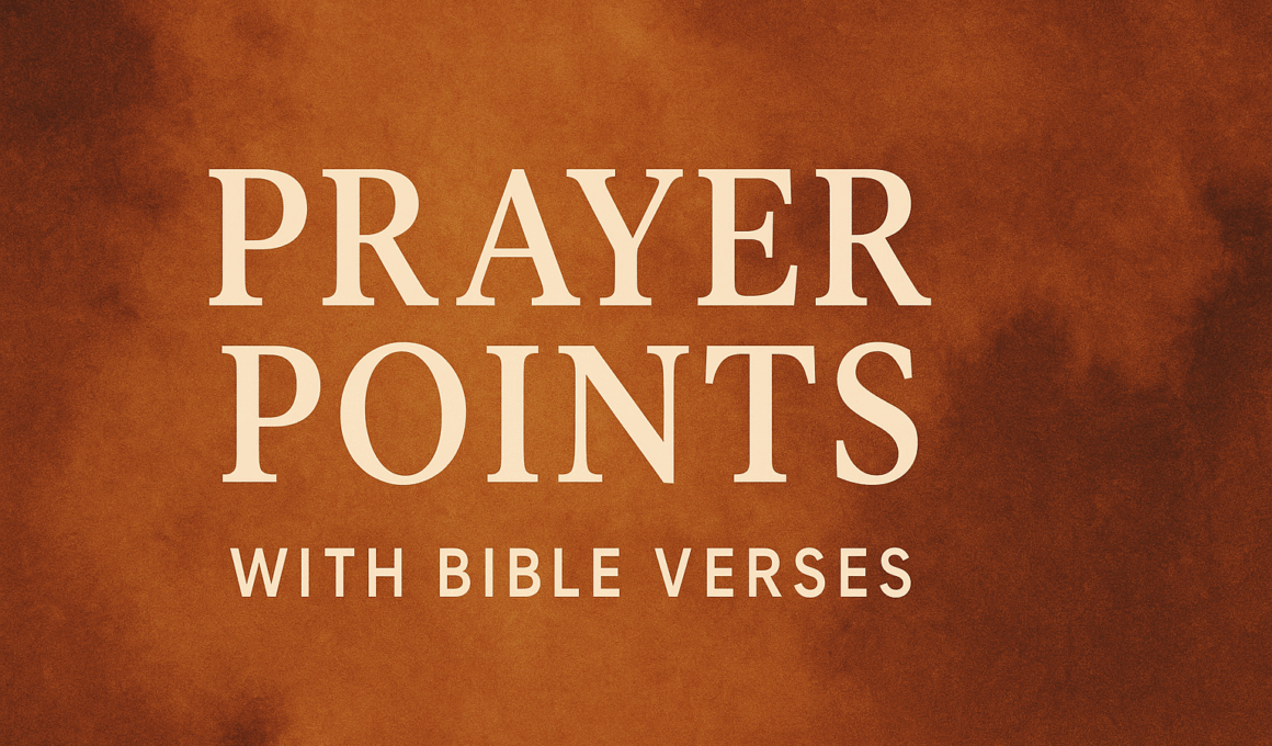 Prayer Points With Bible Verse 1 Prayer Points With Bible Verse 2025